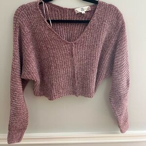 Super soft pink rose cropped sweater size small